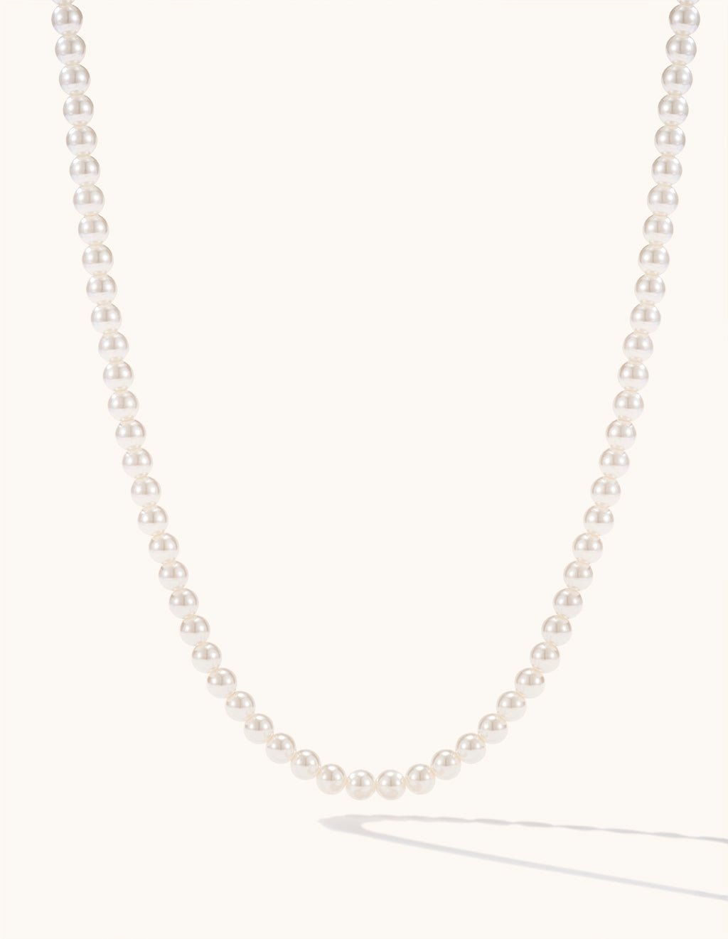 4mm Pearl Kette Gold - Dorose | Wasserfester Schmuck, 18K vergoldet
