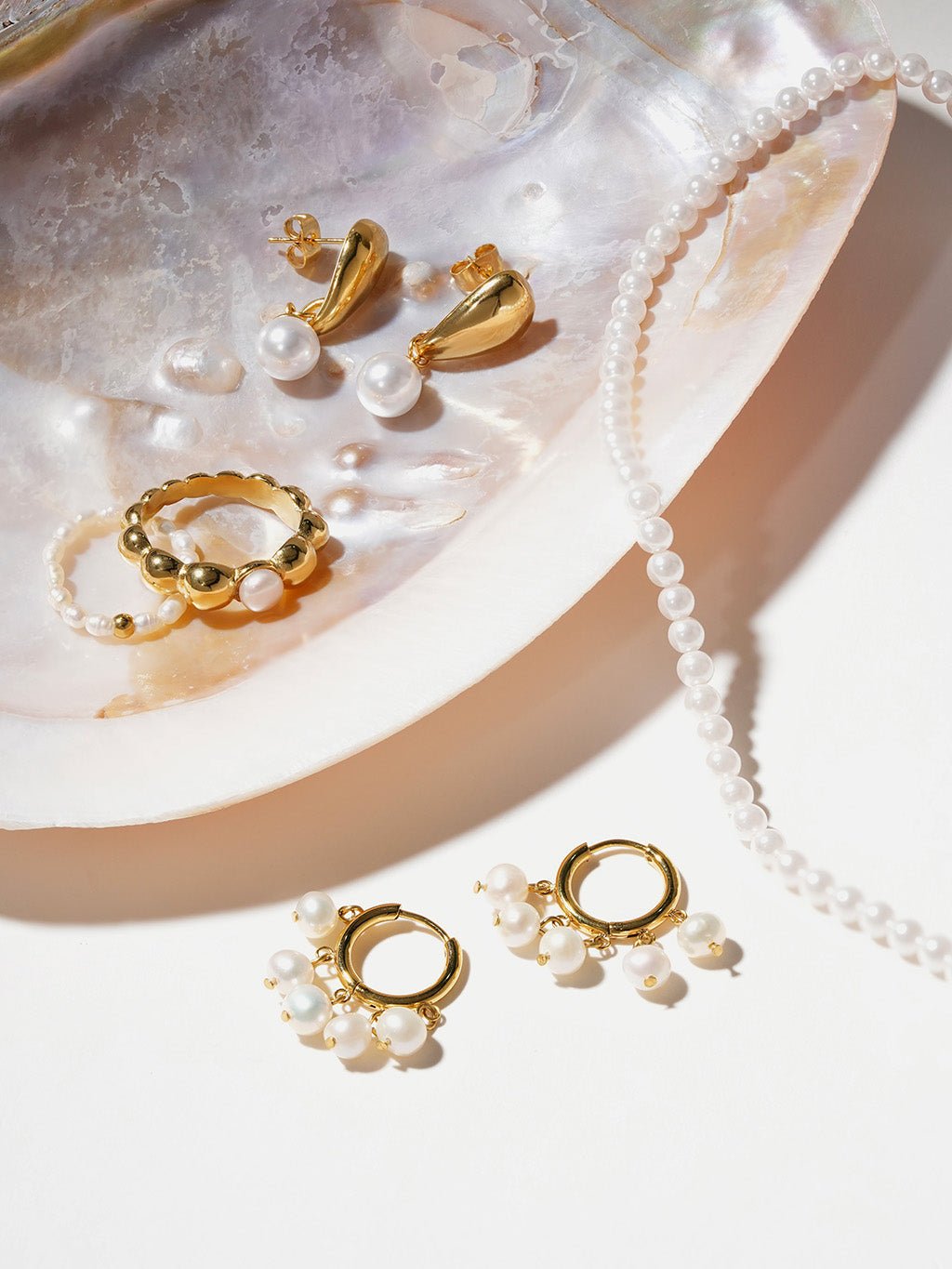 4mm Pearl Kette Gold - Dorose | Wasserresistent, kein Verfärben
