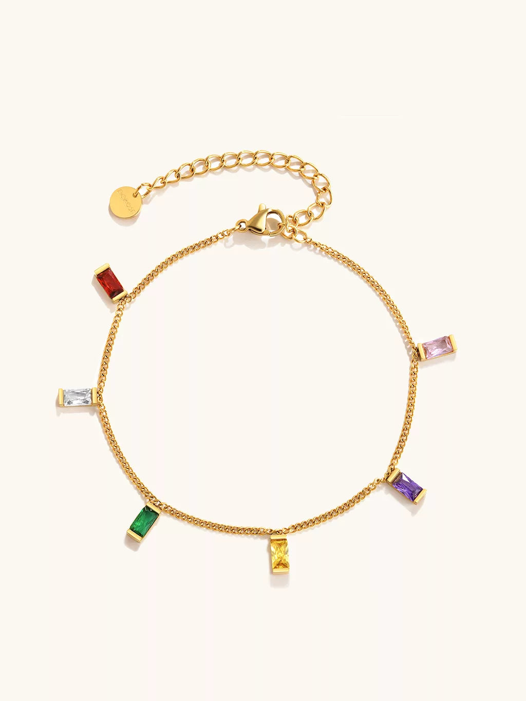 18-Karat-Goldoptik-Armband mit Edelstahlkern | Modischer wasserfester Alltagsschmuck für Beruf & Freizeit
