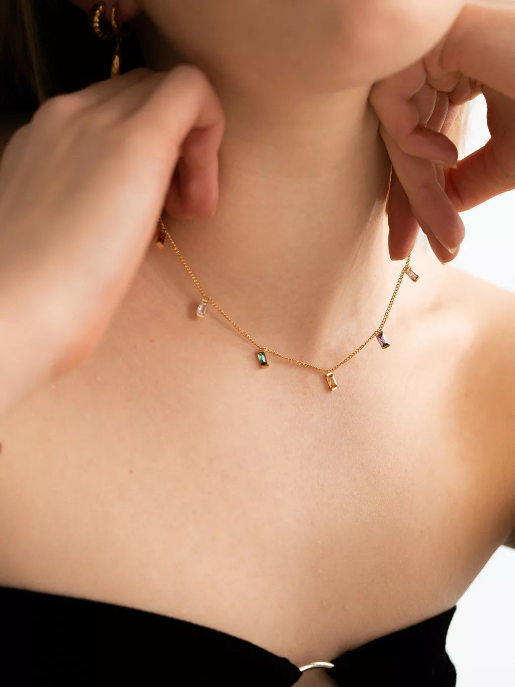 Dorose Schmuck Model Show Hochwertiger wasserfester Schmuck