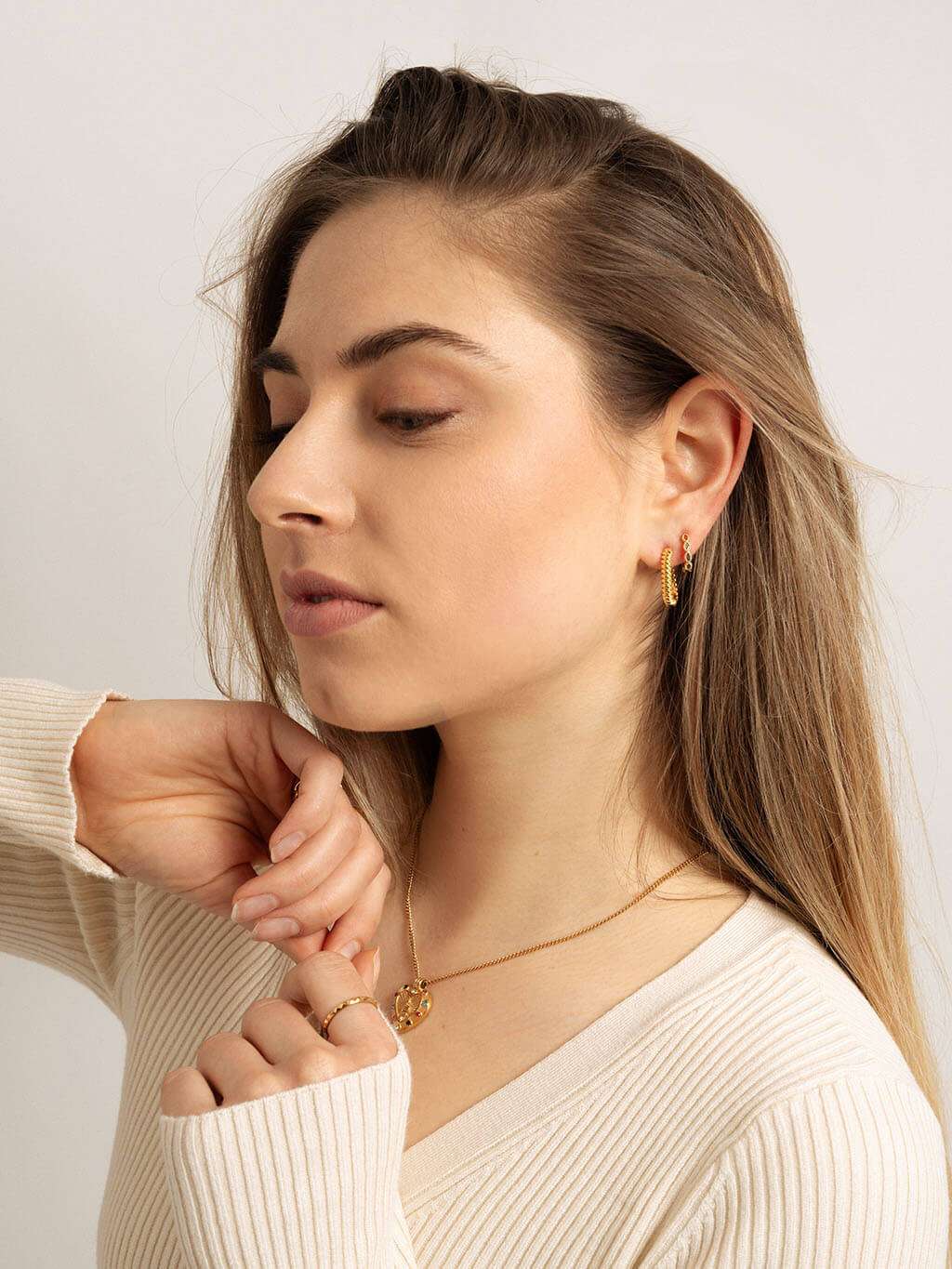 Absolute Appeal Ohrringe Gold - Dorose | Wasserfester Schmuck, 18K vergoldet