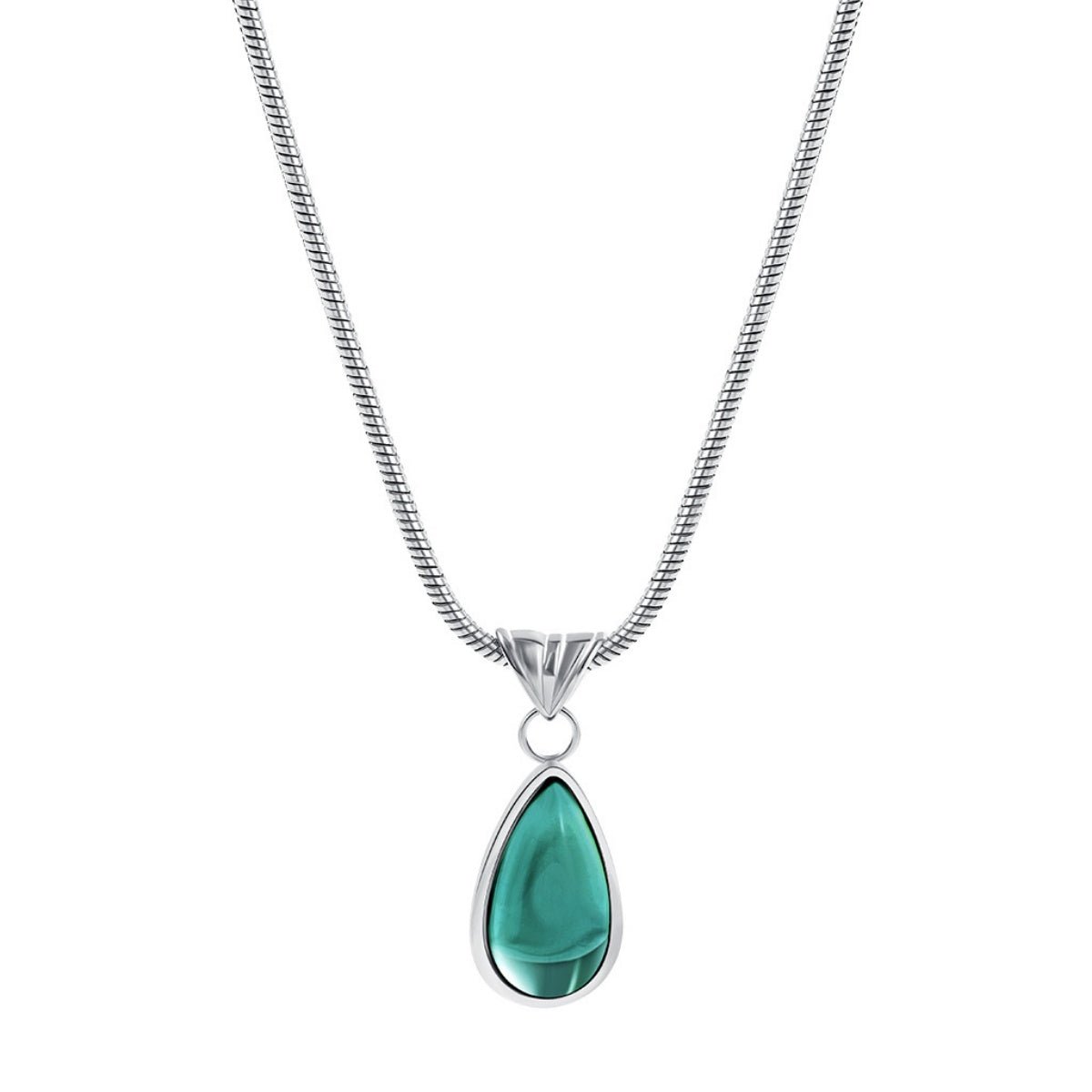 Aquamarine Drop Halskette Gold Silber - Dorose | Wasserresistent, kein Verfärben