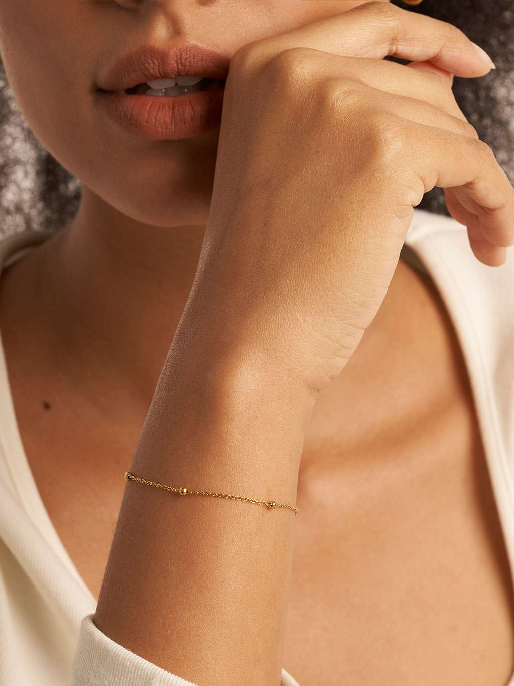 Ball Halskette & Armband Schmuck Set - Dorose | Wasserfester Schmuck, 18K vergoldet