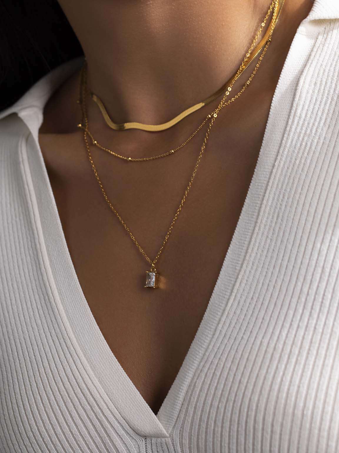 Ball Halskette Gold & Silber - Dorose | Wasserfester Schmuck, 18K vergoldet