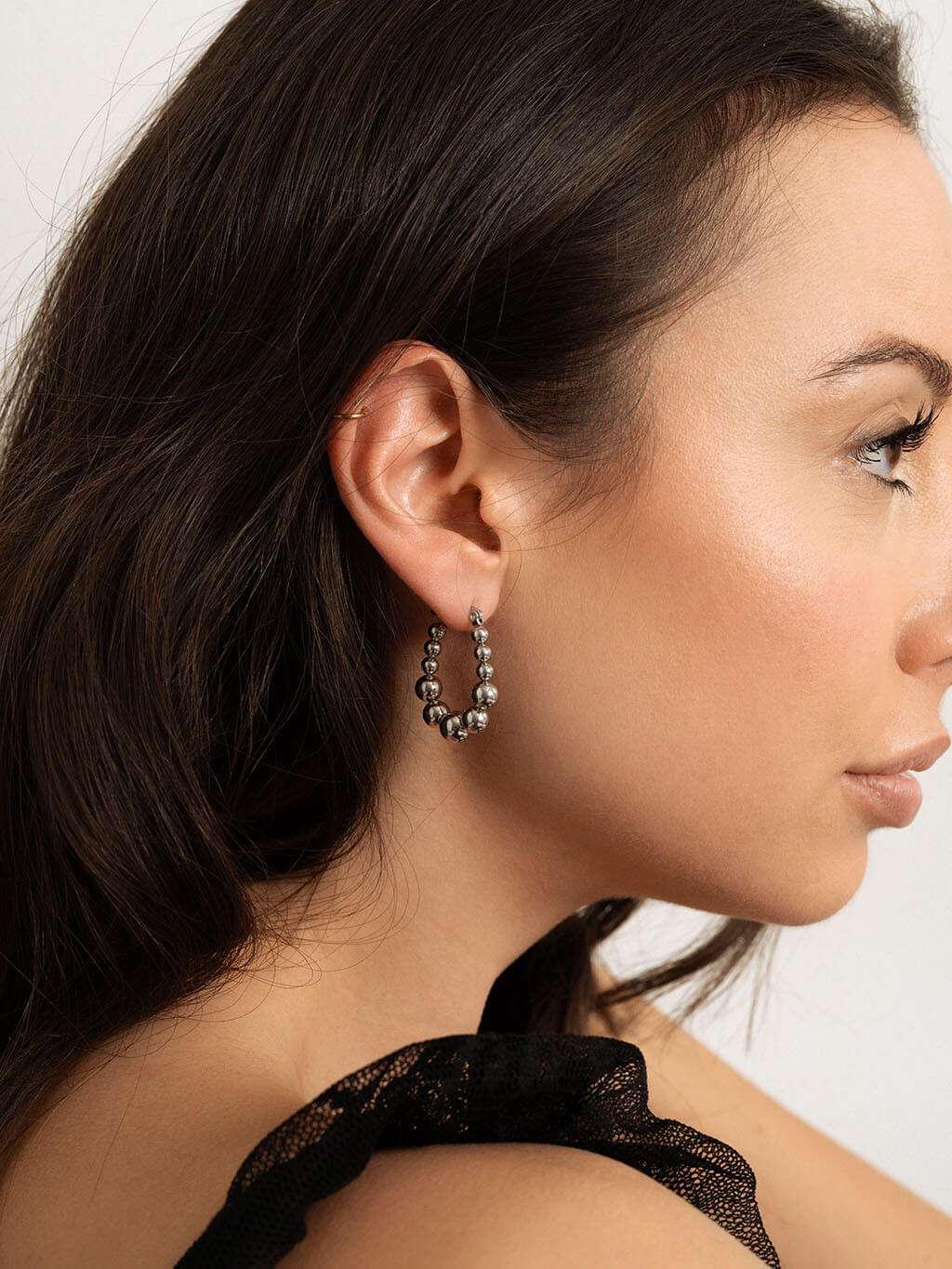 Ball Hoop Ohrringe Gold & Silber - Dorose | Wasserfester Schmuck, 18K vergoldet