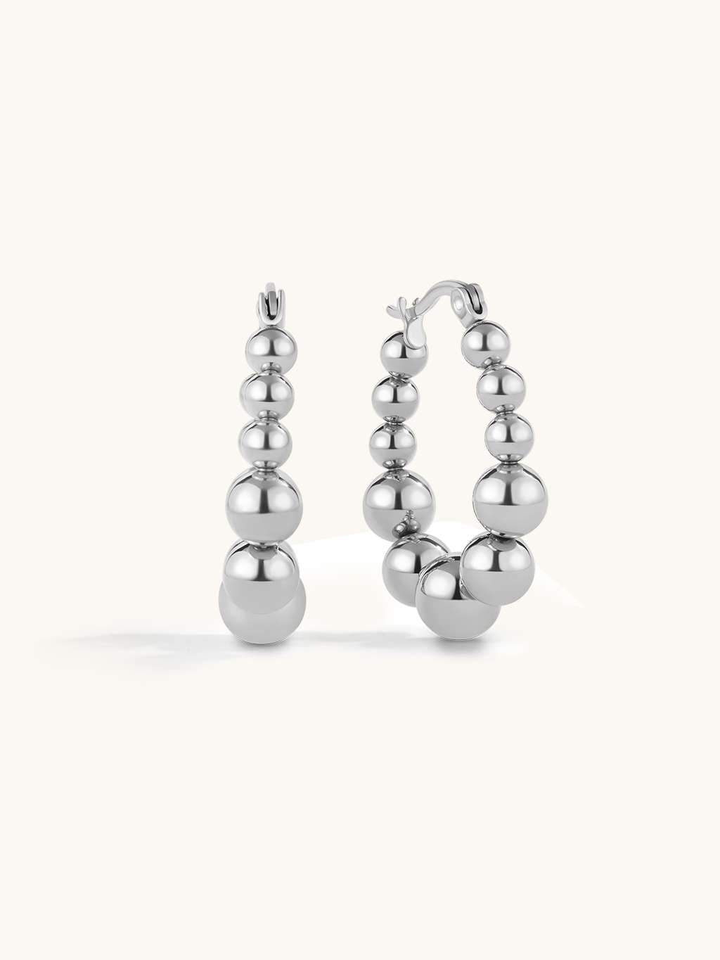 Ball Hoop Ohrringe Gold & Silber - Dorose | Wasserfester Schmuck, 18K vergoldet