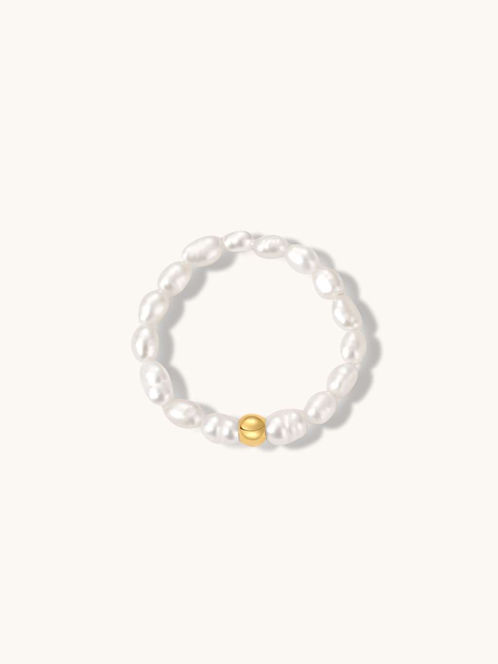 Bead Pearl Ring - Dorose | Wasserfester Schmuck, 18K vergoldet