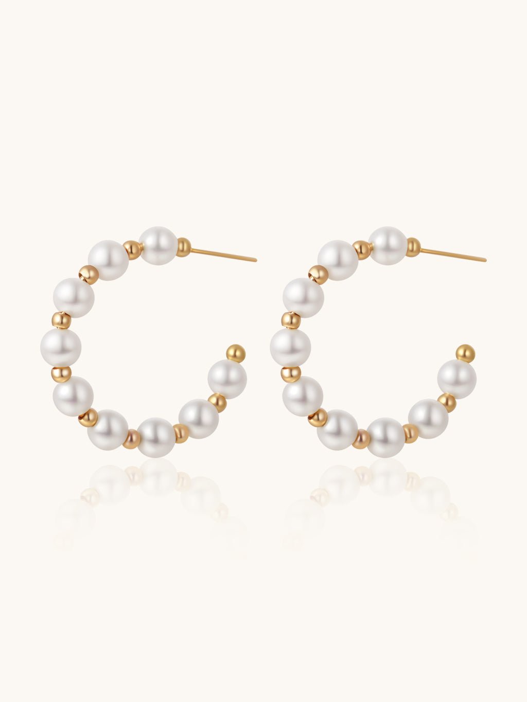 Beads Pearl Ohrringe Gold - Dorose | Wasserresistent, kein Verfärben
