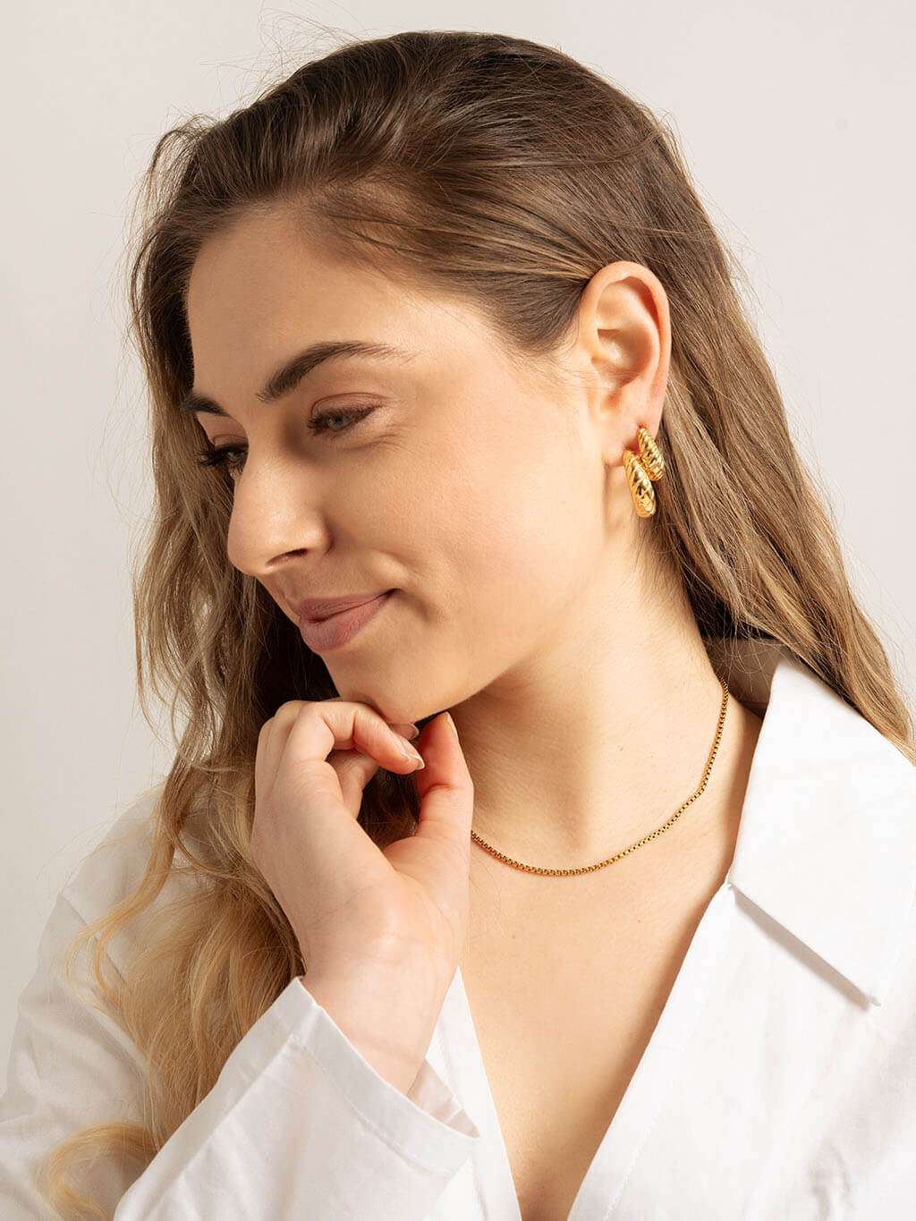Belcher Chain Kette Gold & Silber - Dorose | Wasserfester Schmuck, 18K vergoldet