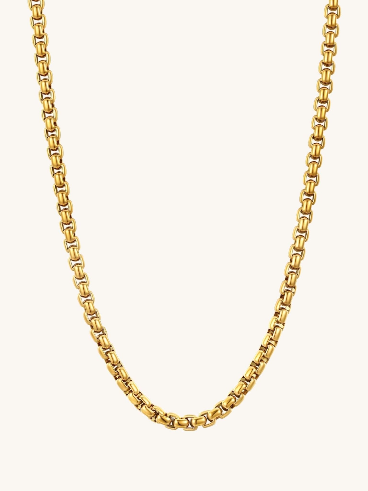 Belcher Chain Kette Gold & Silber - Dorose | Wasserfester Schmuck, 18K vergoldet