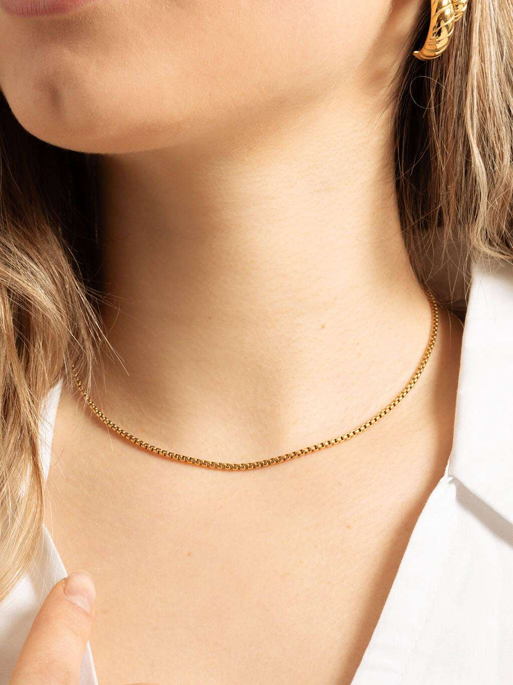 Belcher Chain Kette Gold & Silber - Dorose | Wasserfester Schmuck, 18K vergoldet