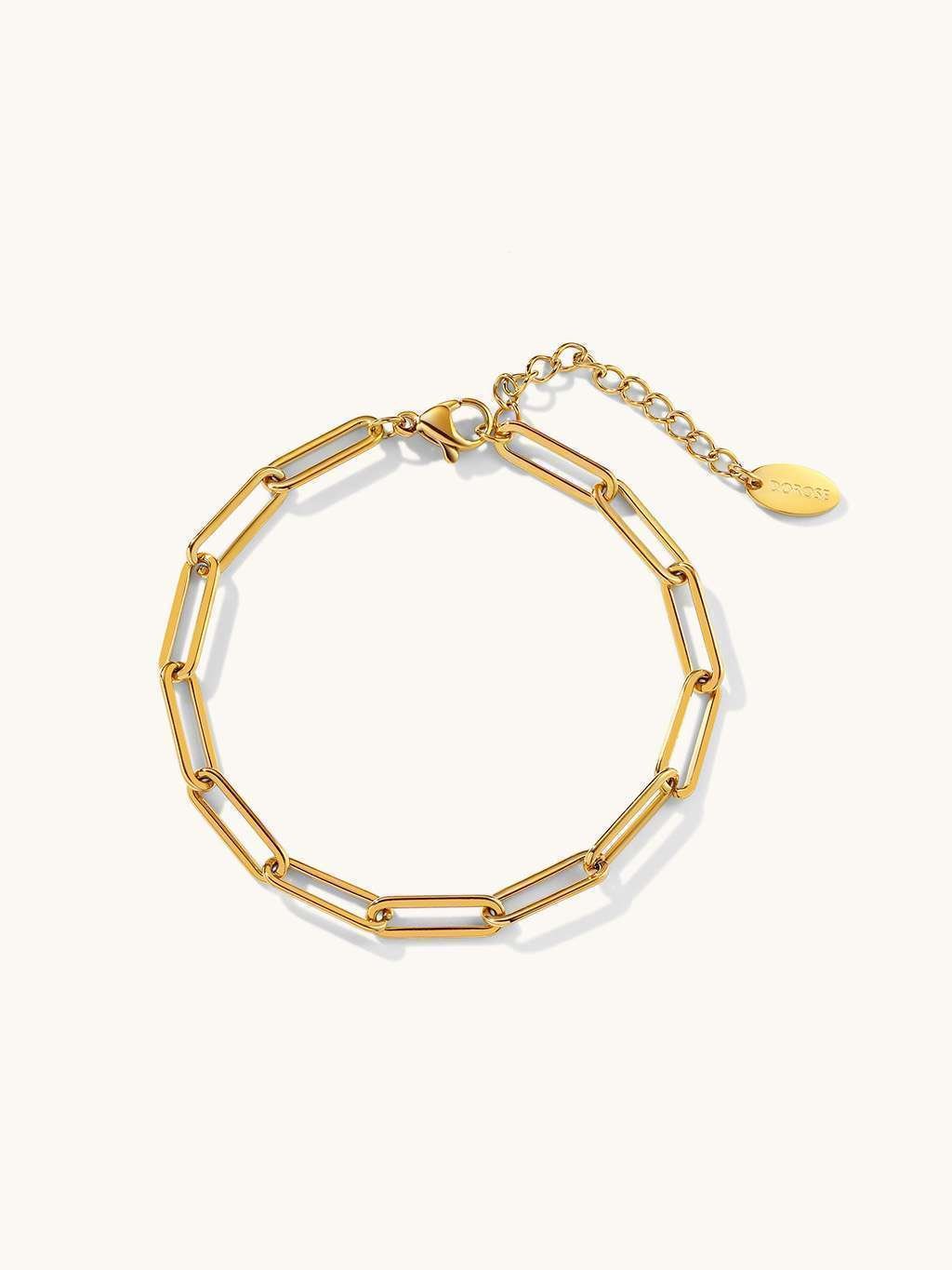 Bezauberndes Glieder Armband Gold - Dorose | Wasserfester Schmuck, 18K vergoldet