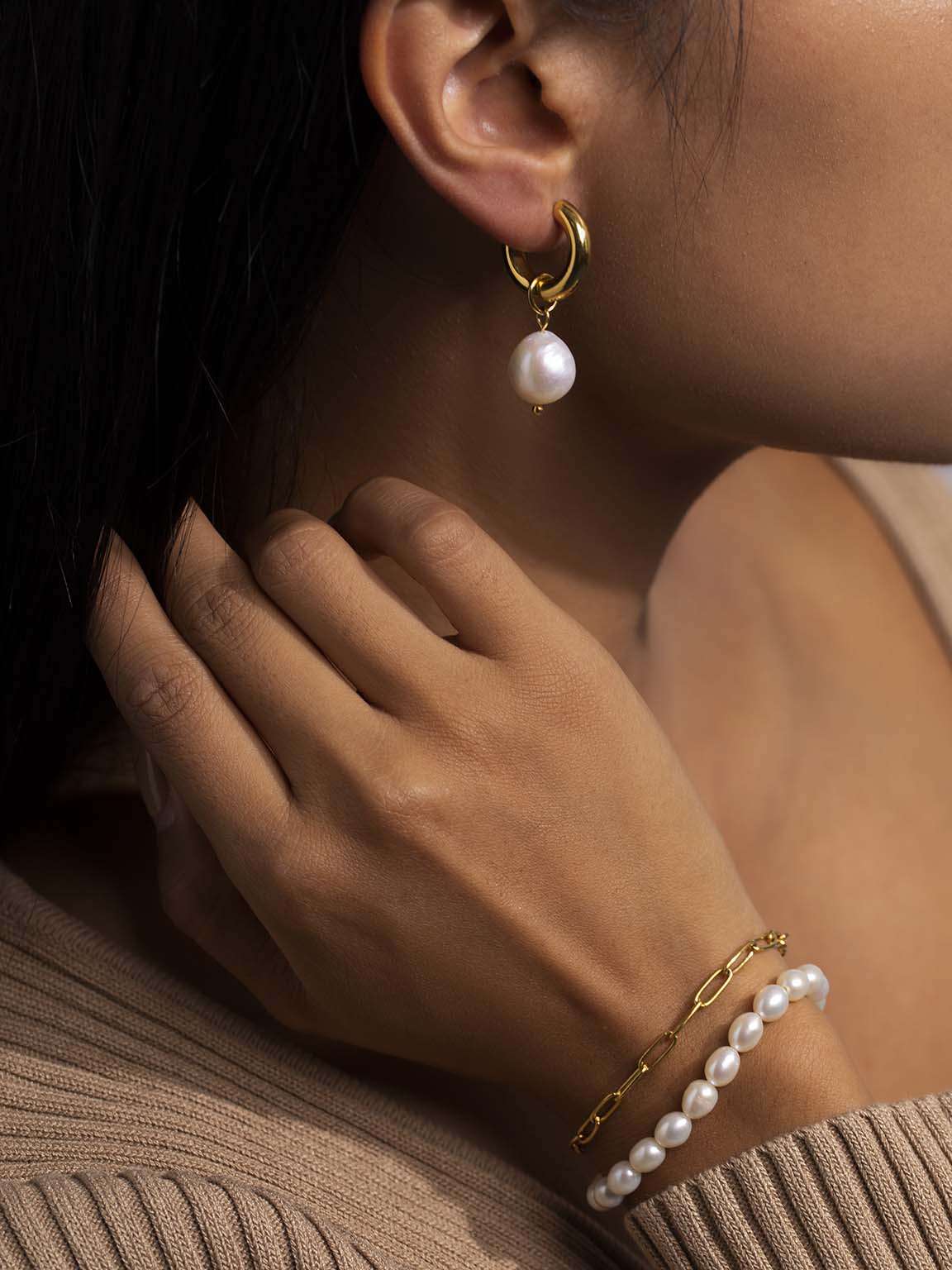 Bezauberndes Glieder Armband Gold - Dorose | Wasserfester Schmuck, 18K vergoldet