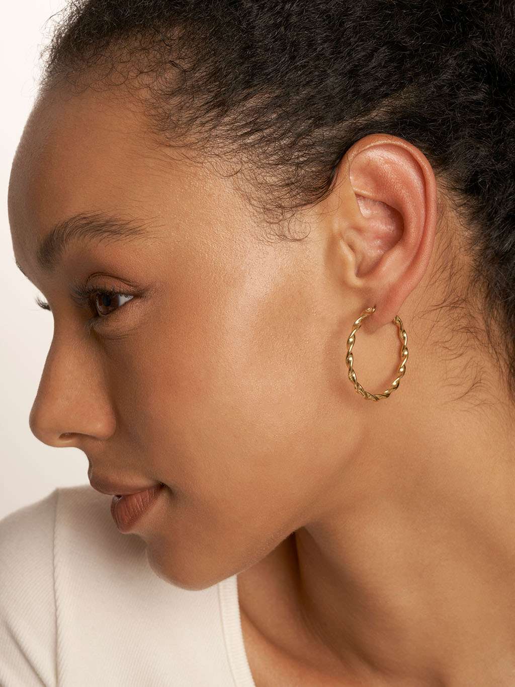 Big Twisted Ohrringe Gold - Dorose | Wasserfester Schmuck, 18K vergoldet
