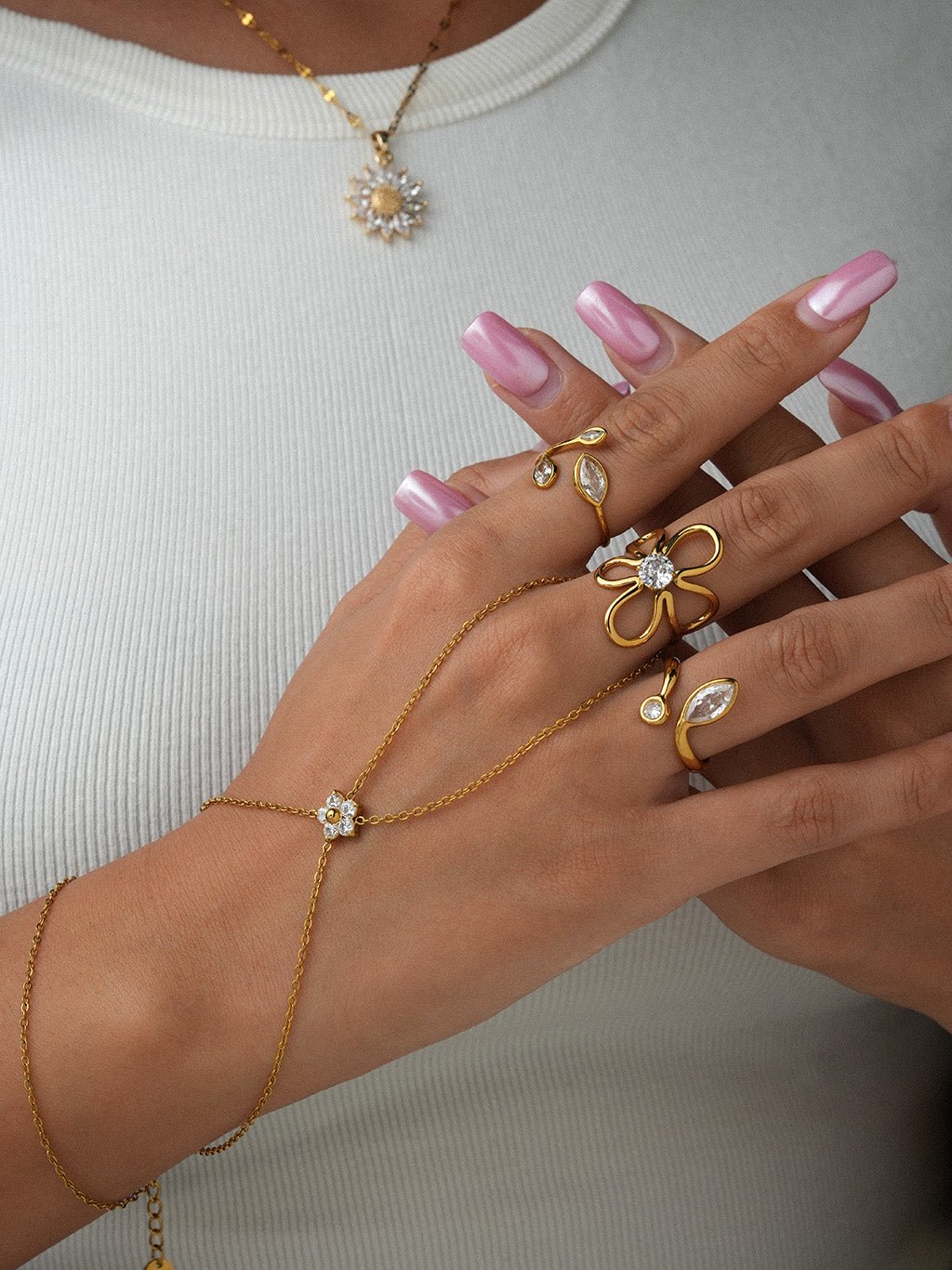 Blätter Ring Gold - Dorose | Wasserresistent, kein Verfärben