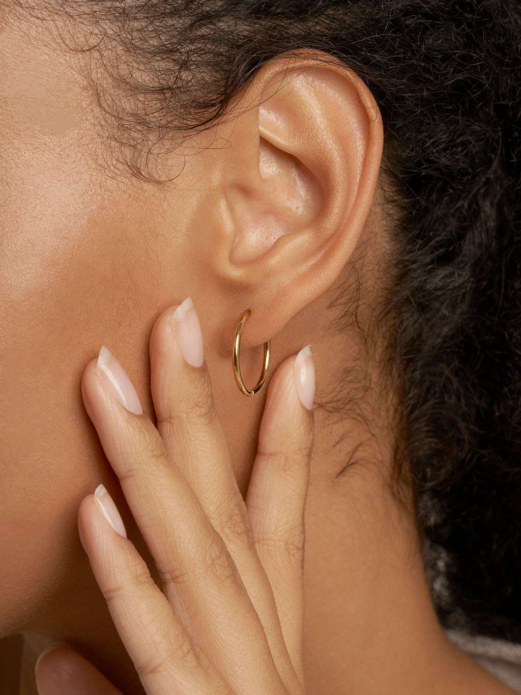 Blank Hoops Ohrringe Small 12mm Gold & Silber - Dorose | Wasserfester Schmuck, 18K vergoldet