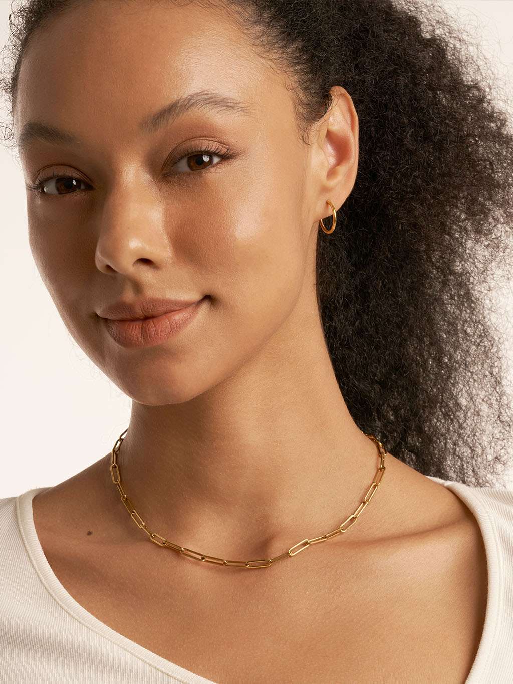 Blank Hoops Ohrringe Small 12mm Gold & Silber - Dorose | Wasserfester Schmuck, 18K vergoldet