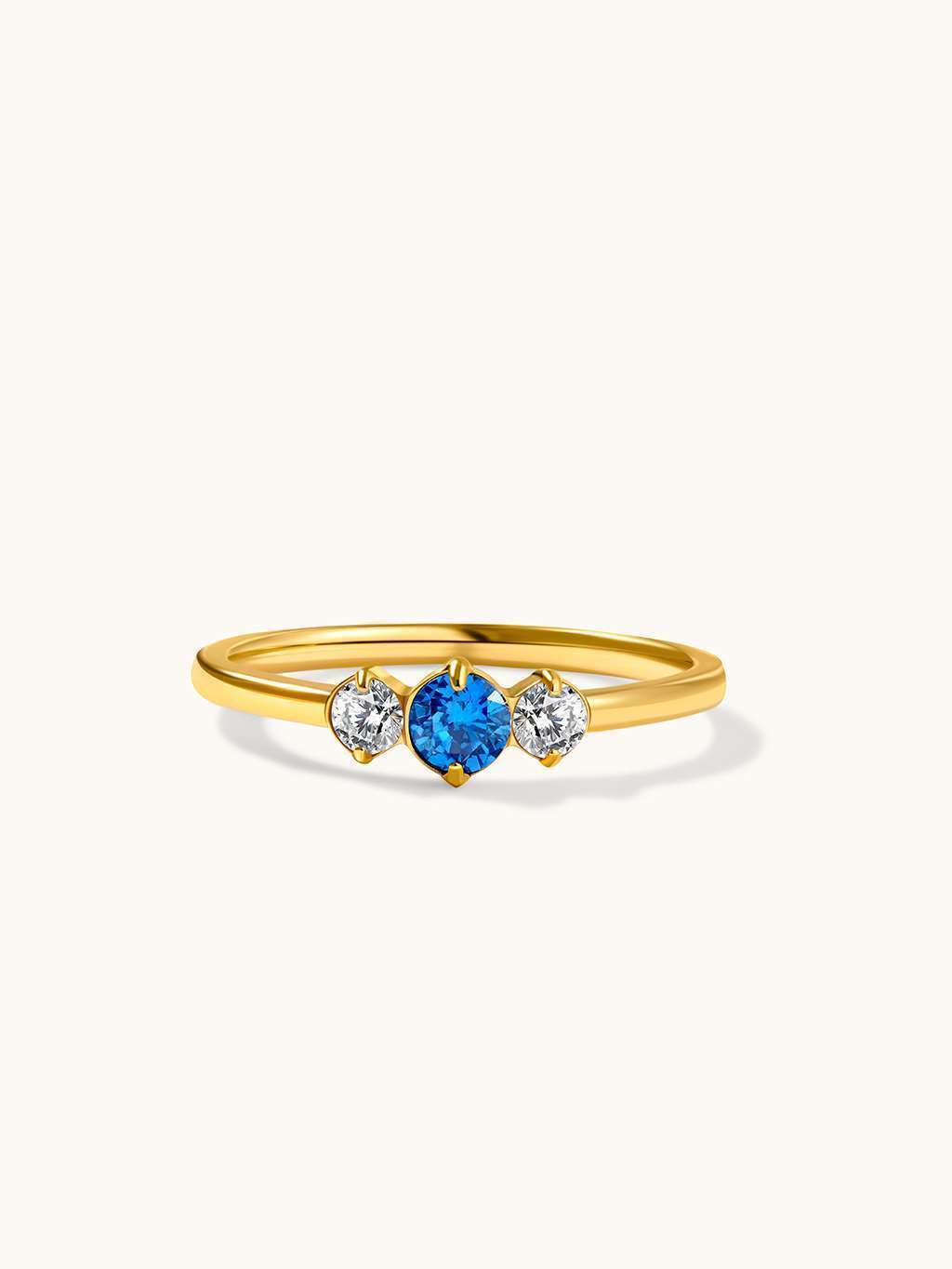 Blau Energy Ring Gold - Dorose | Wasserfester Schmuck, 18K vergoldet