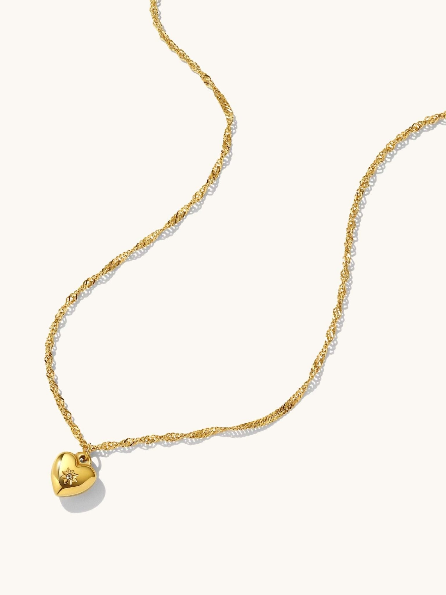 Bold Heart Armband & Heartbeat Halskette Schmuck Set - Dorose | Wasserfester Schmuck, 18K vergoldet