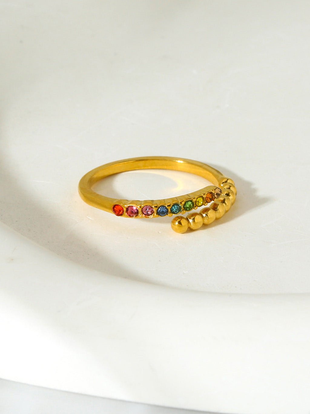 Brilliant Rainbow Ring Gold - Dorose | Wasserresistent, kein Verfärben