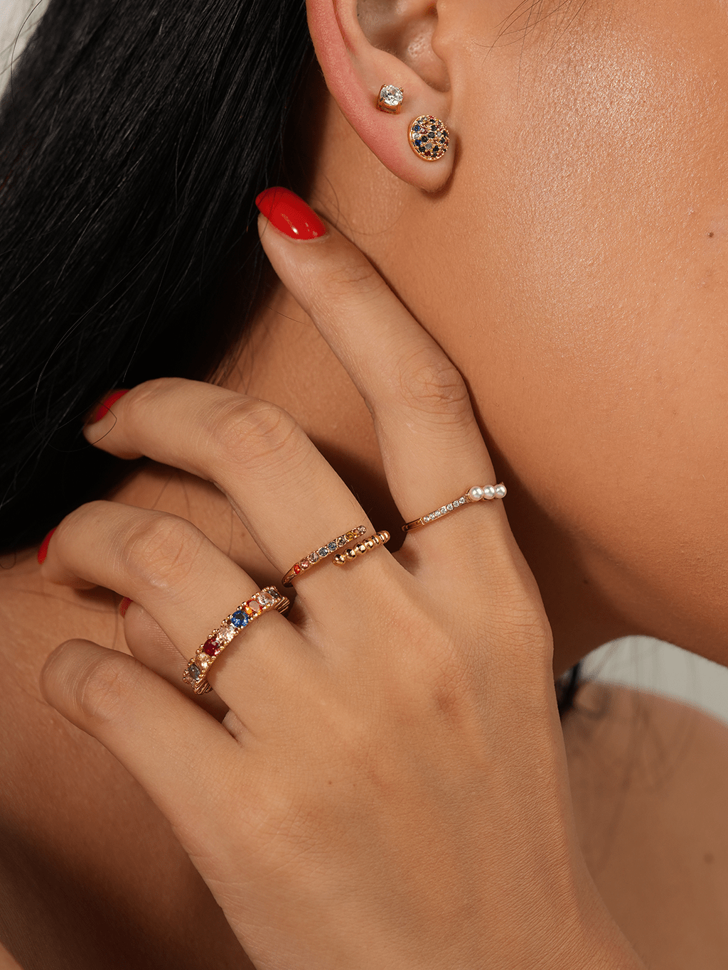 Brilliant Rainbow Ring Gold - Dorose | Wasserresistent, kein Verfärben