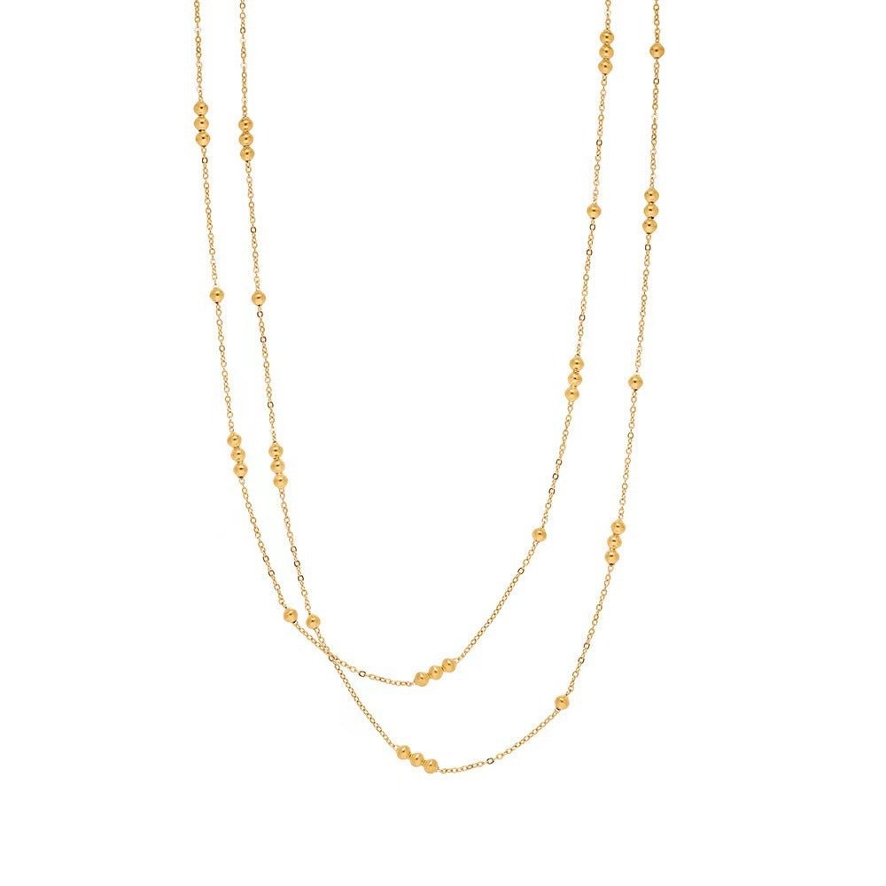 Bubble Doppelkette Gold - Dorose | Wasserresistent, kein Verfärben