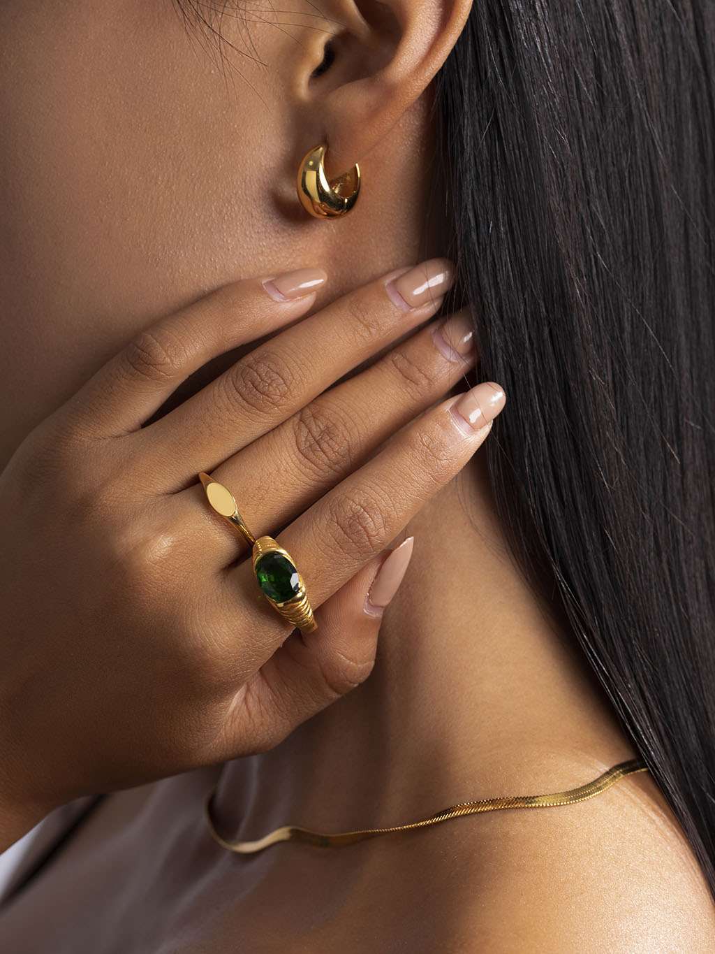 Bullet Ohrringe Klassik Gold & Silber - Dorose | Wasserfester Schmuck, 18K vergoldet