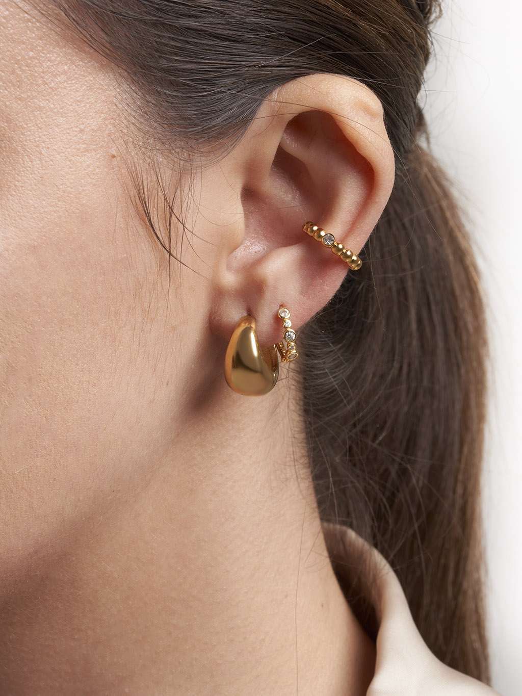 Bullet Ohrringe Klassik Gold & Silber - Dorose | Wasserfester Schmuck, 18K vergoldet