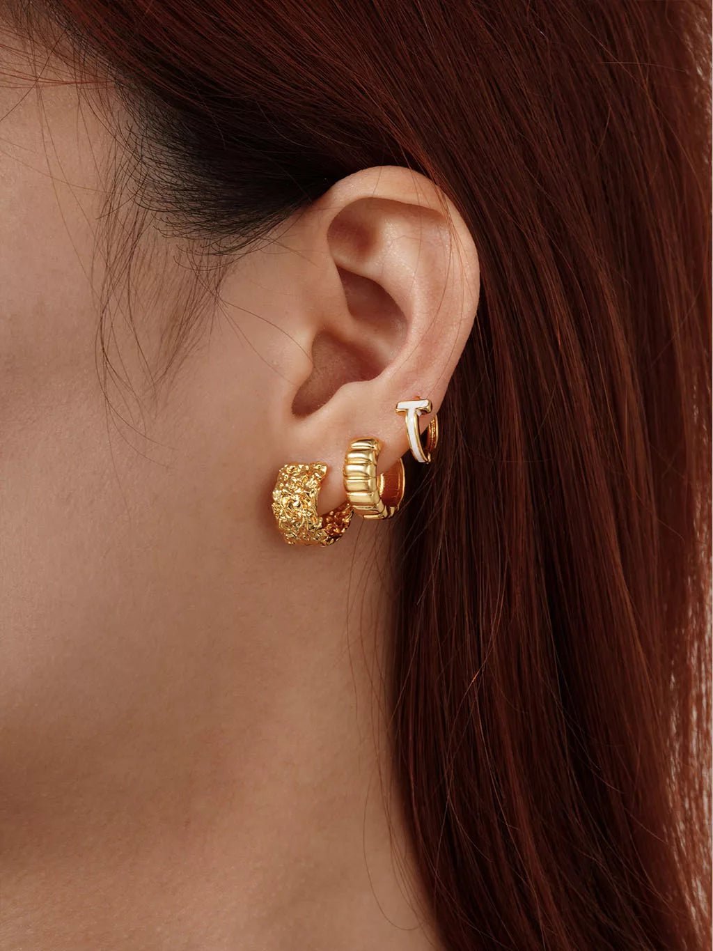 Charlotte Bold Ohrringe Gold 10mm - Dorose | Wasserfester Schmuck, 18K vergoldet