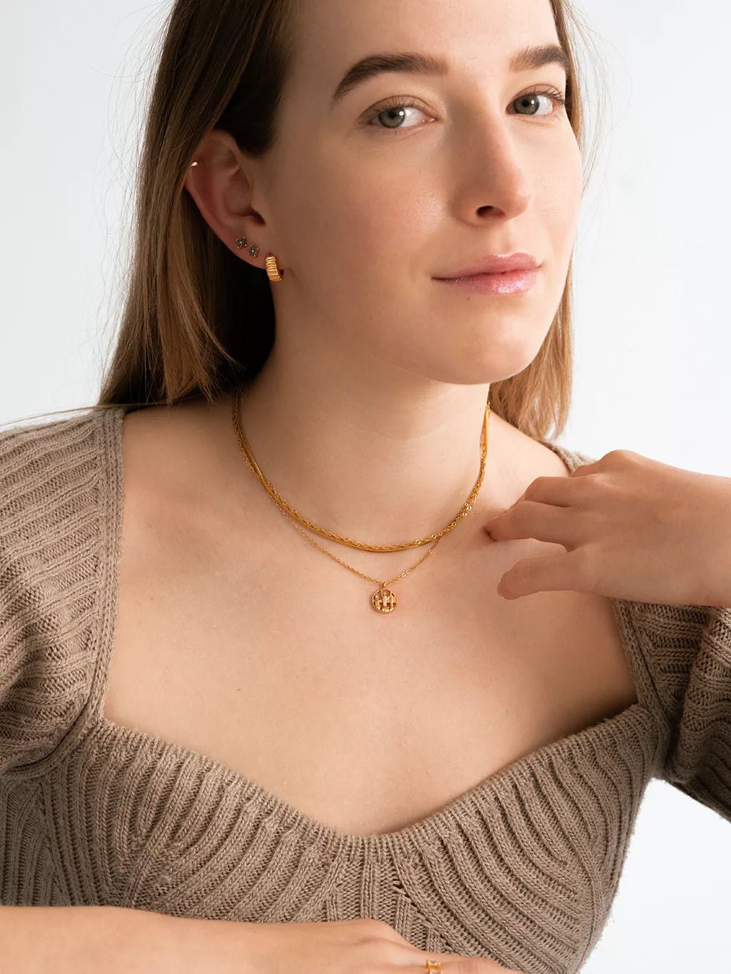 Charlotte Bold Ohrringe Gold 10mm - Dorose | Wasserfester Schmuck, 18K vergoldet