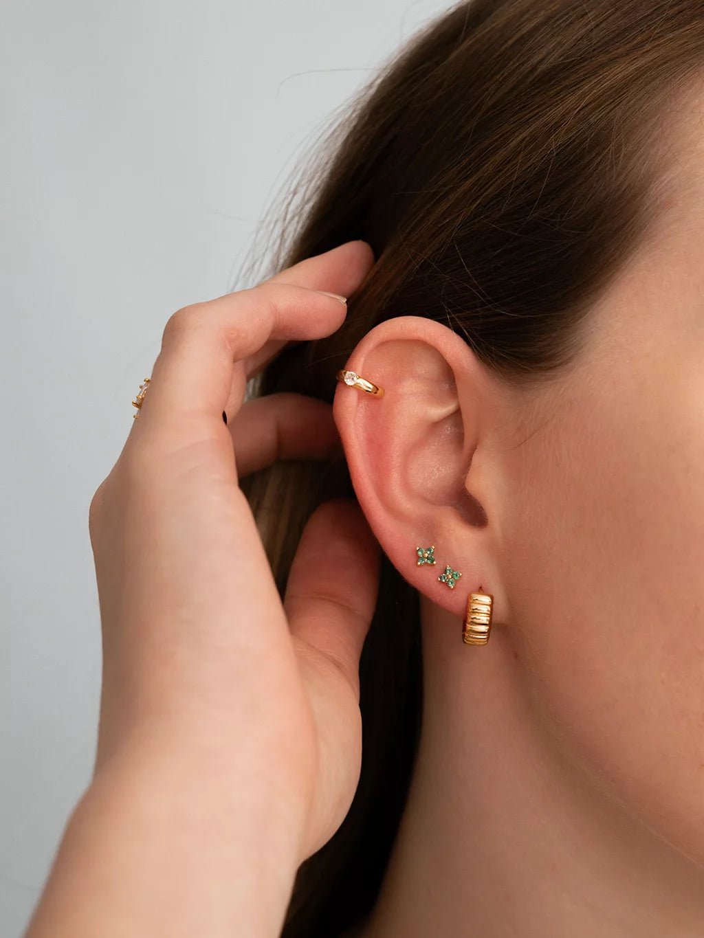 Charlotte Bold Ohrringe Gold 10mm - Dorose | Wasserfester Schmuck, 18K vergoldet