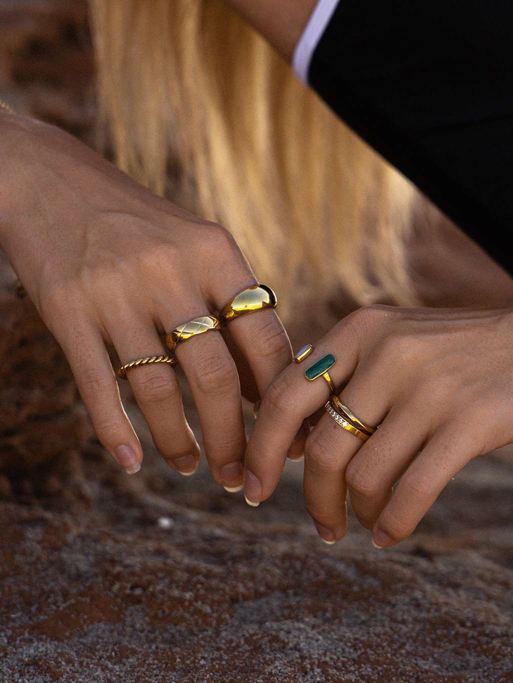 Charming Ring Gold - Dorose | Wasserfester Schmuck, 18K vergoldet