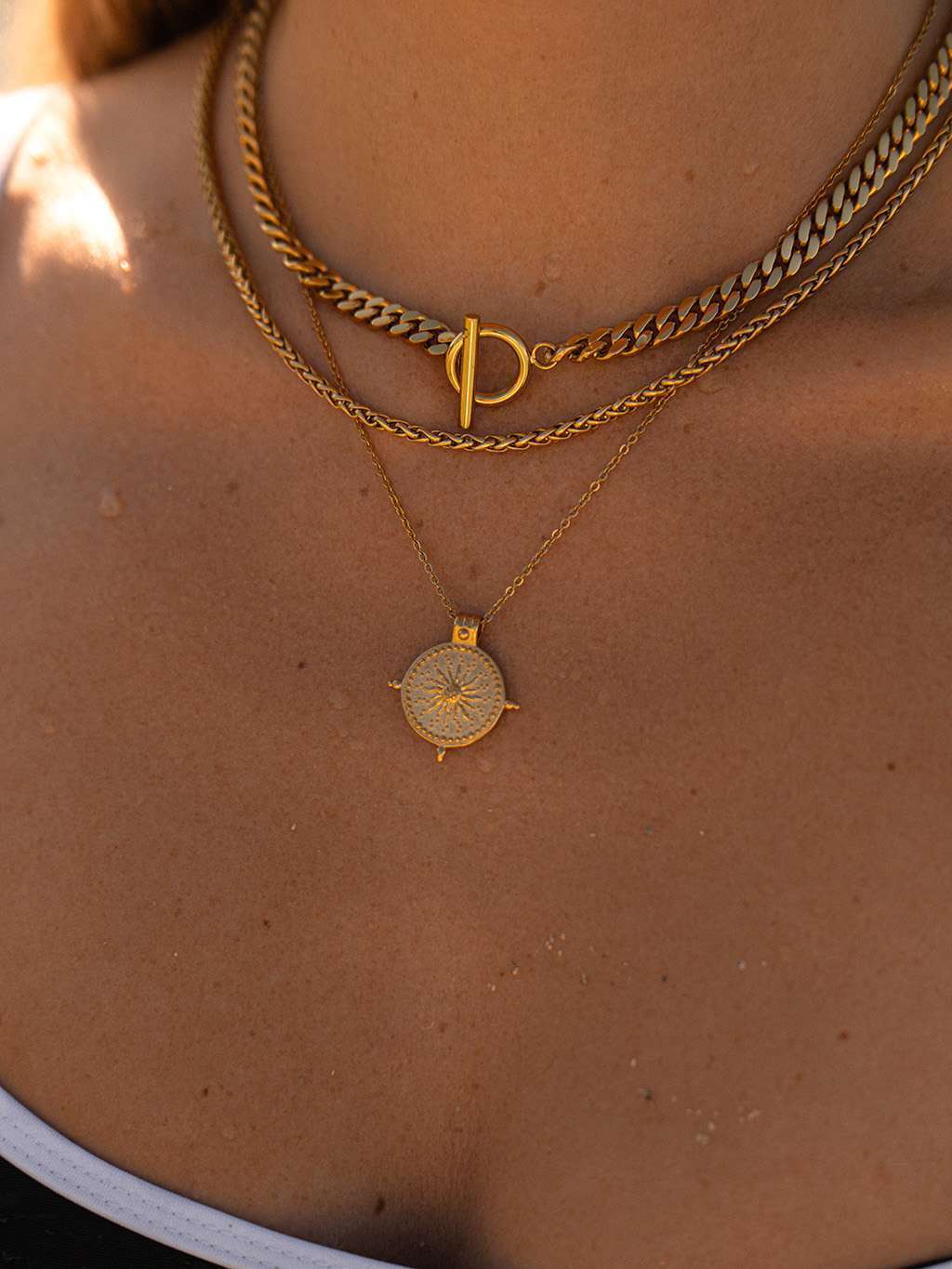 Chunky Twisted Kette Gold & Silber - Dorose | Wasserfester Schmuck, 18K vergoldet