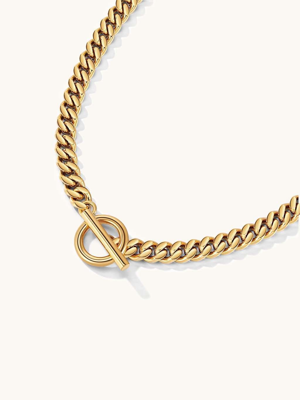Classic Chunky Gourmet Halskette Gold - Dorose | Wasserfester Schmuck, 18K vergoldet