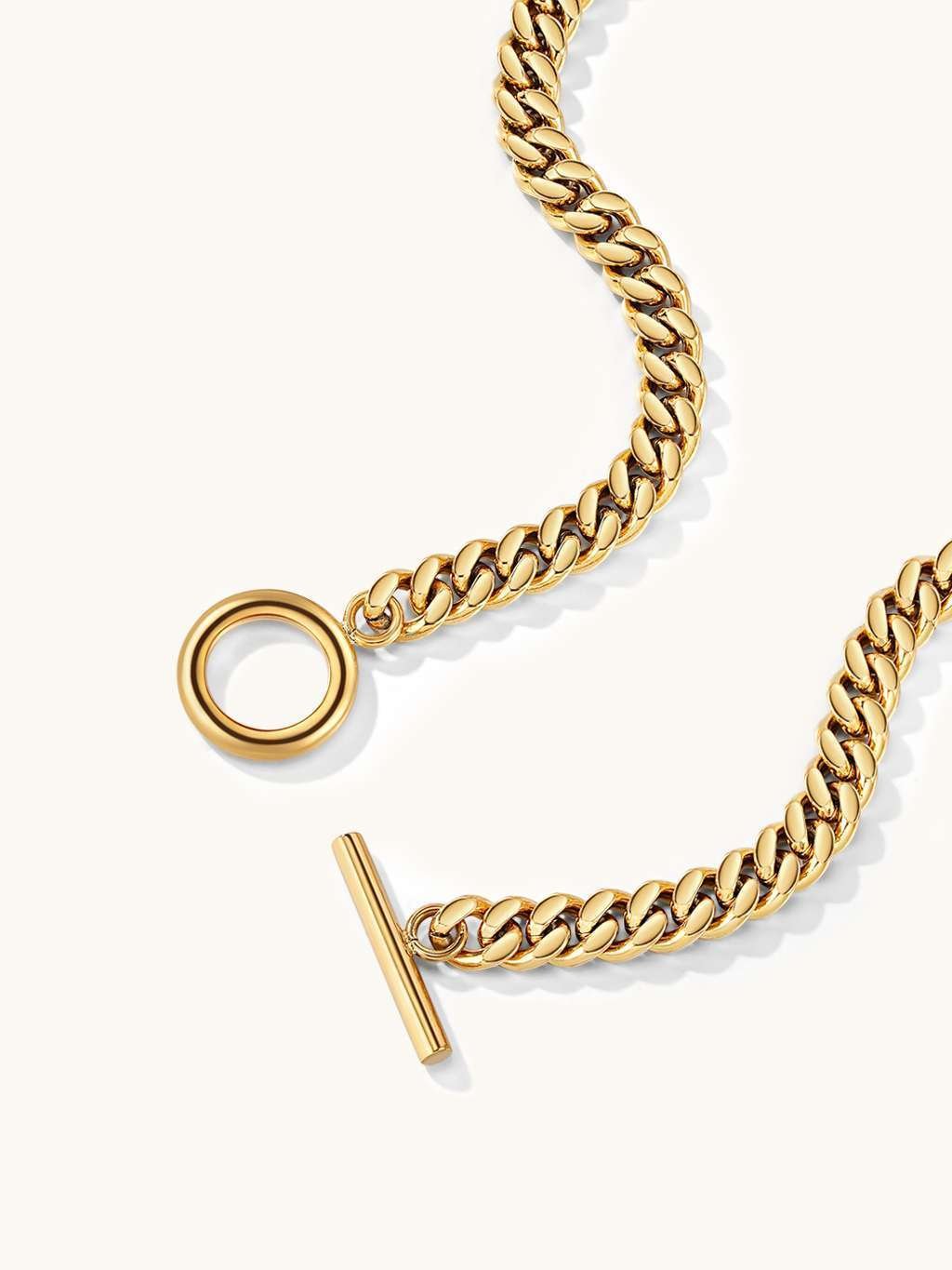 Classic Chunky Gourmet Halskette Gold - Dorose | Wasserfester Schmuck, 18K vergoldet