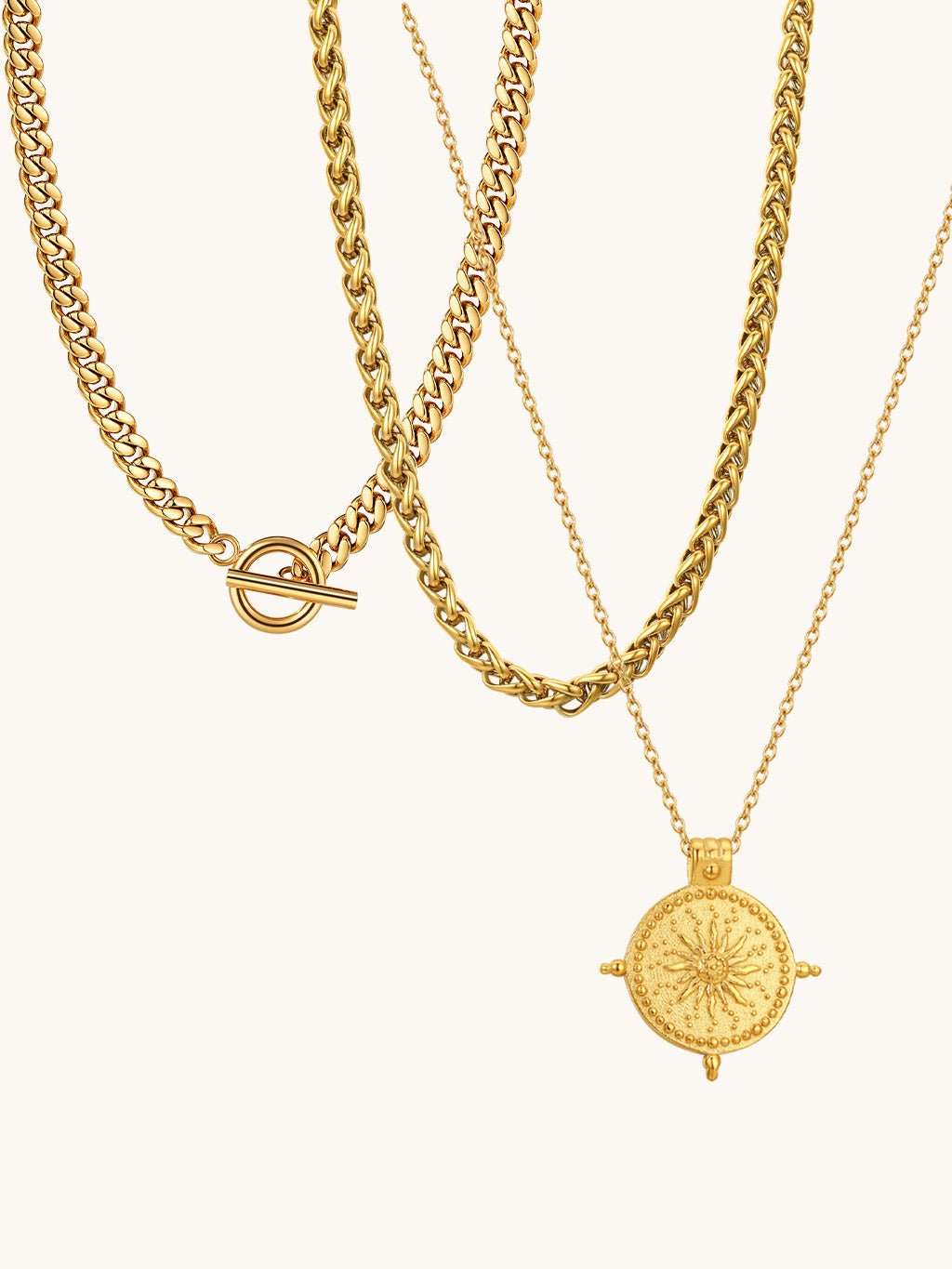 Classic Chunky Gourmet Halskette Schmuck Set - Dorose | Wasserfester Schmuck
