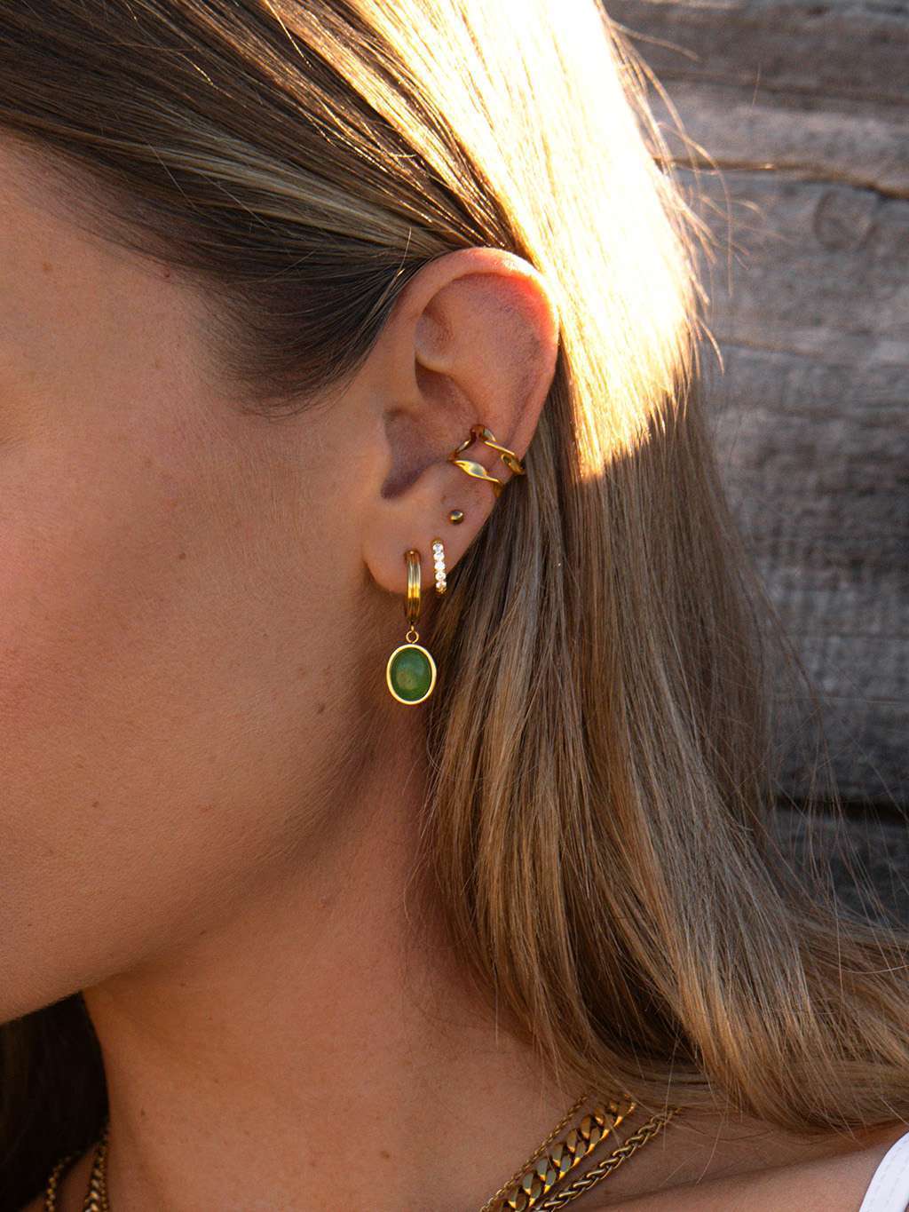 Classic Dot Ohrringe Gold - Dorose | Wasserfester Schmuck, 18K vergoldet