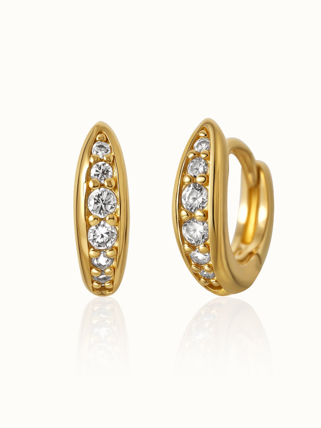 Classics Shine Creolen Gold - Dorose | Wasserresistent, kein Verfärben