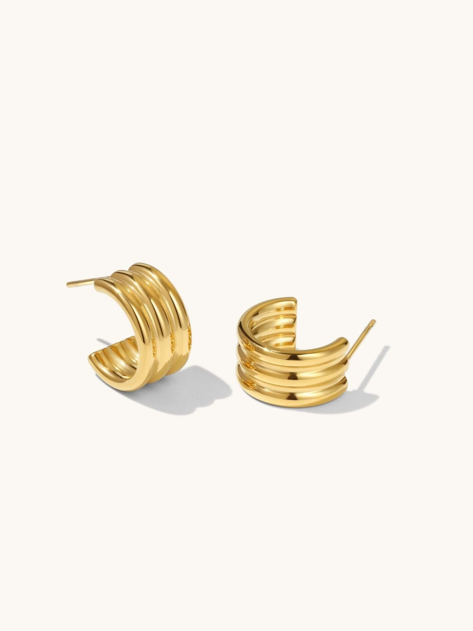 Classy Elegance Ohrringe Gold - Dorose | Wasserfester Schmuck, 18K vergoldet