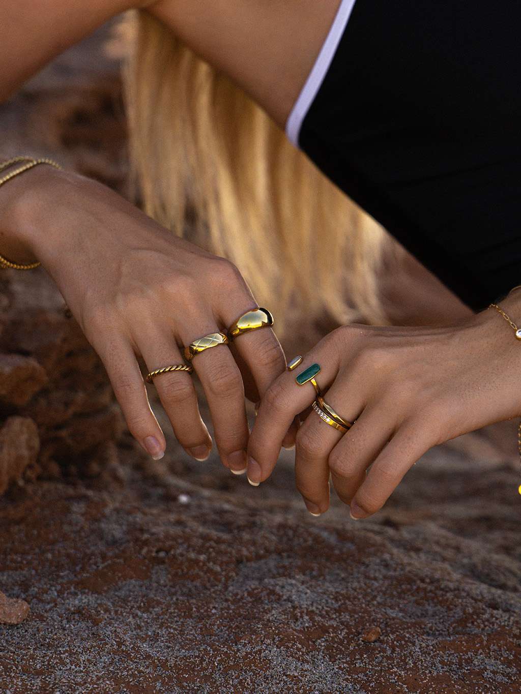 Clear Shine Ring Gold - Dorose | Wasserfester Schmuck, 18K vergoldet