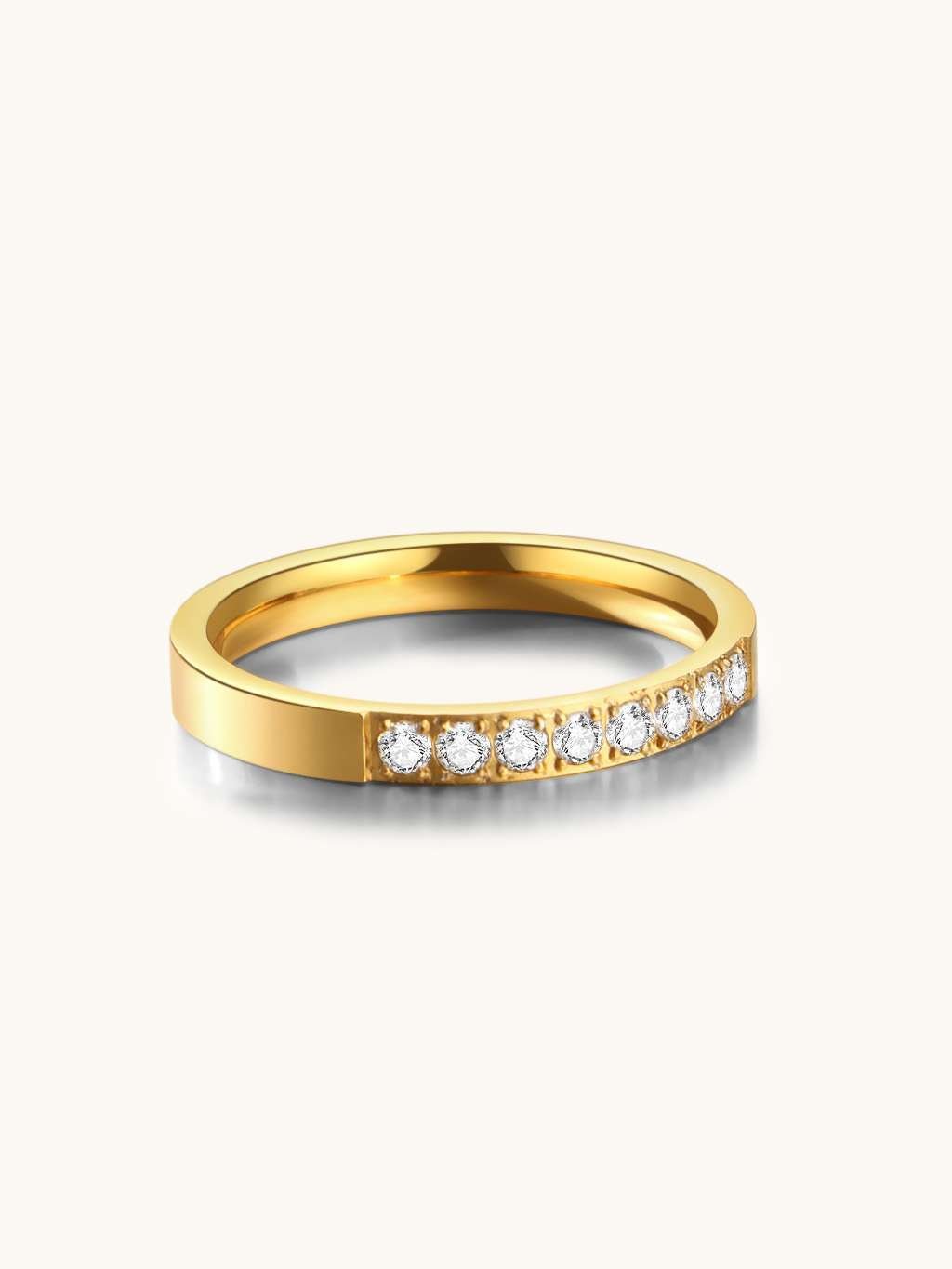 Clear Shine Ring Gold - Dorose | Wasserfester Schmuck, 18K vergoldet
