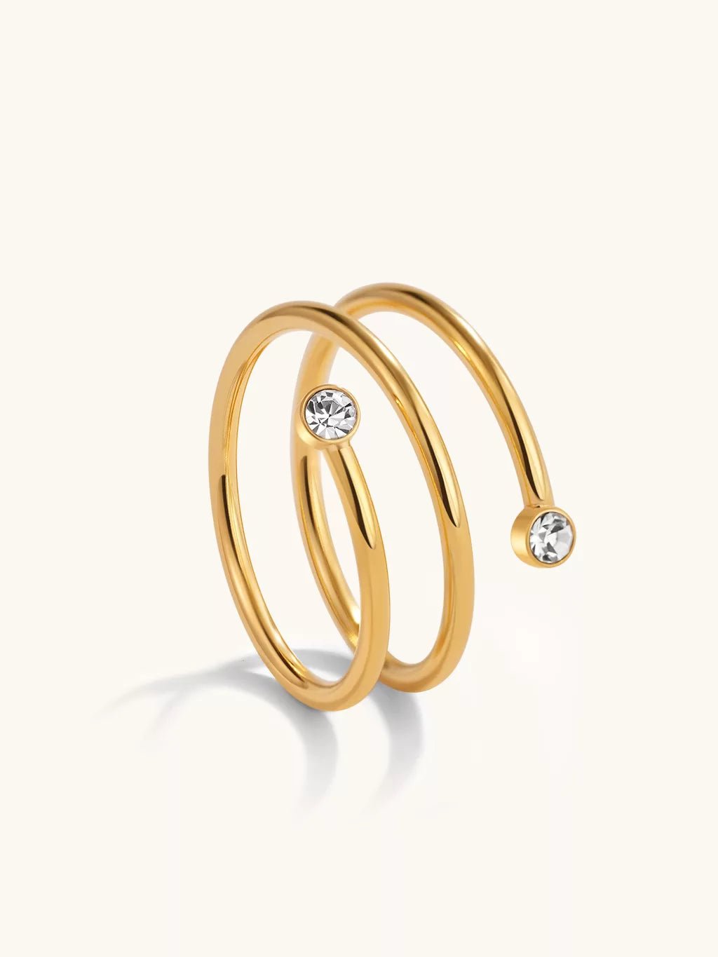 Coil Ring Gold & Silber - Dorose | Wasserfester Schmuck, 18K vergoldet