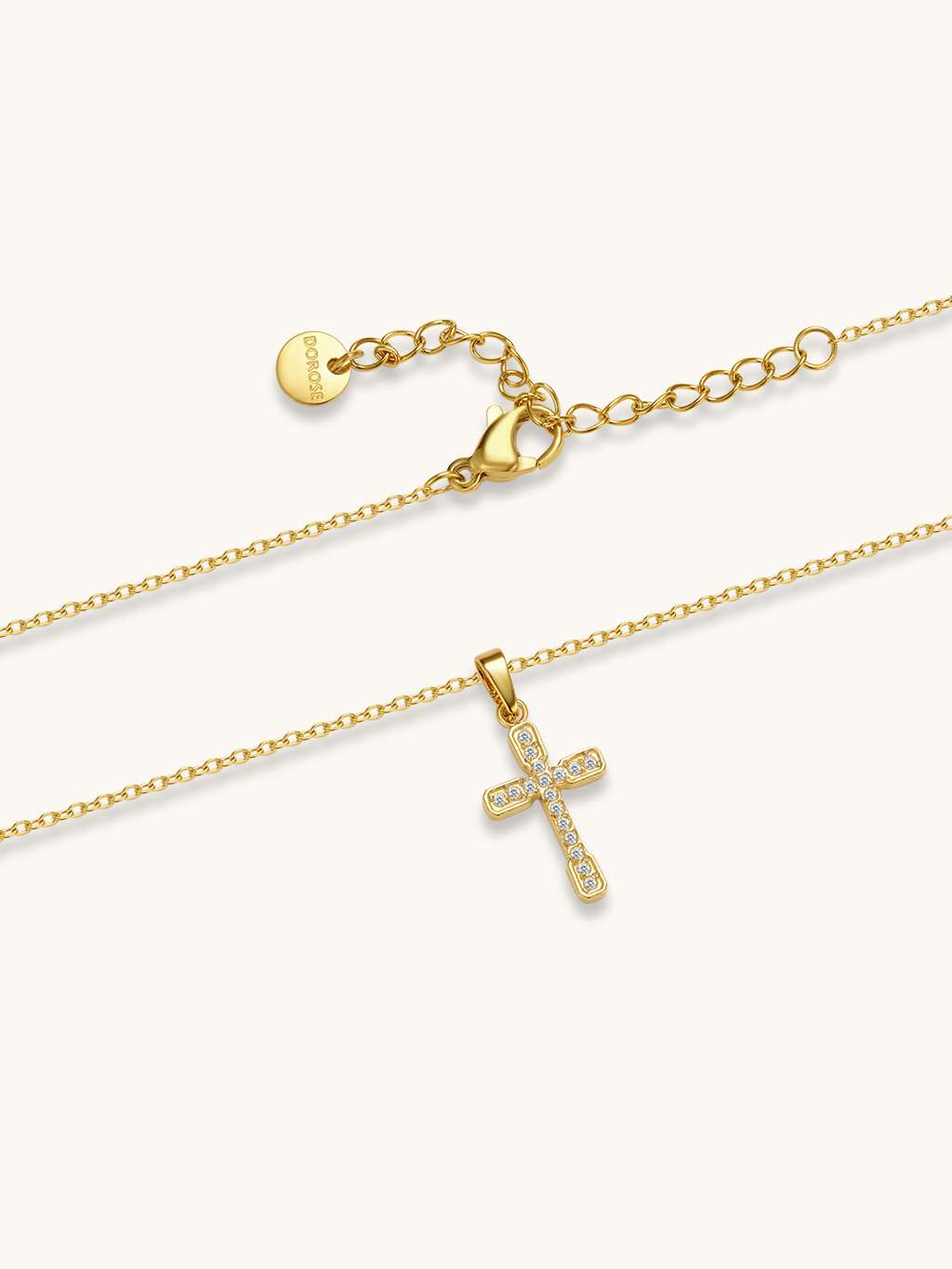 Collier mit Anhänger Kette Gold - Dorose | Wasserfester Schmuck, 18K vergoldet