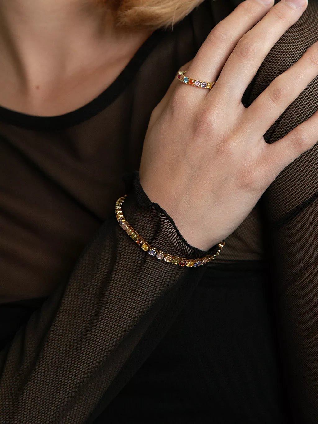 Colorful Armband Gold - Dorose | Wasserfester Schmuck, 18K vergoldet