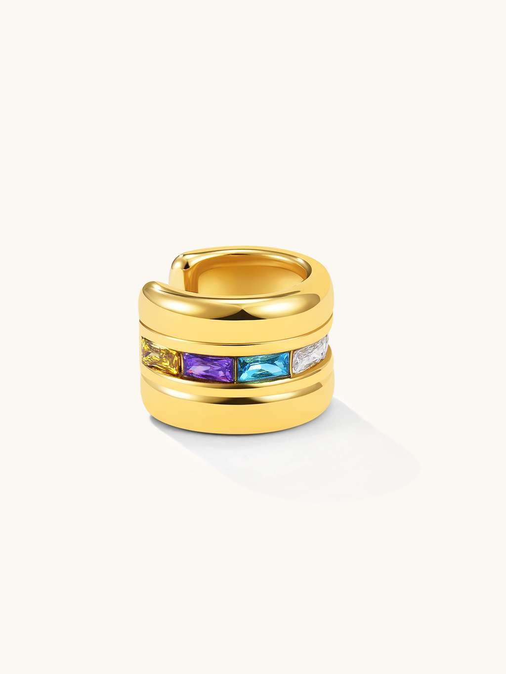 Colorful Bold Shine Earcuff Gold - Dorose | Wasserfester Schmuck, 18K vergoldet