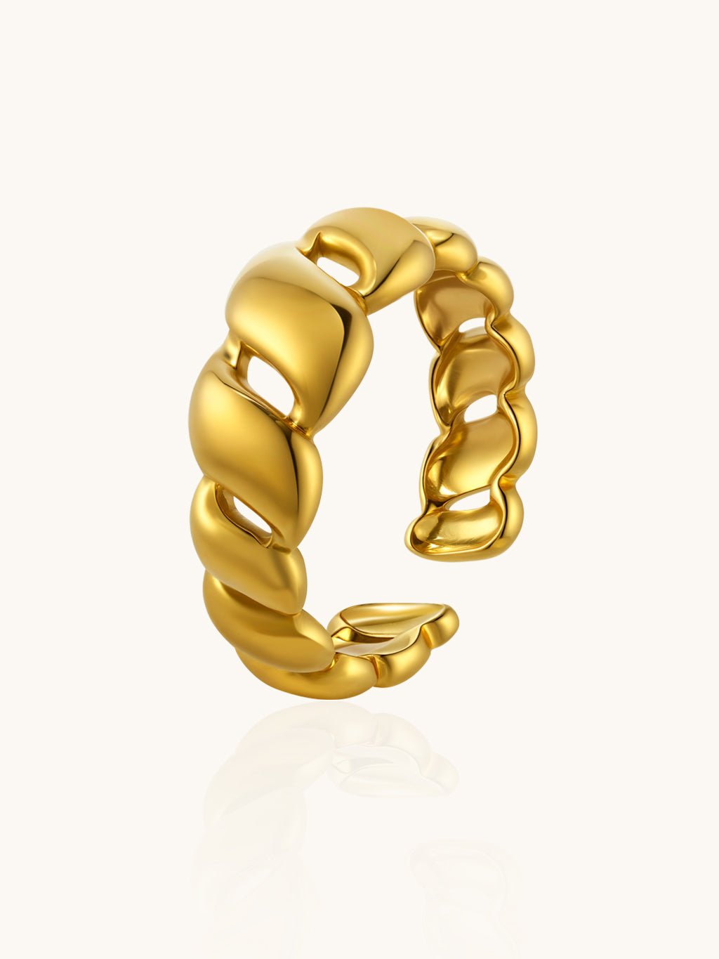 Croissant - Ring Gold - Dorose | Wasserresistent, kein Verfärben