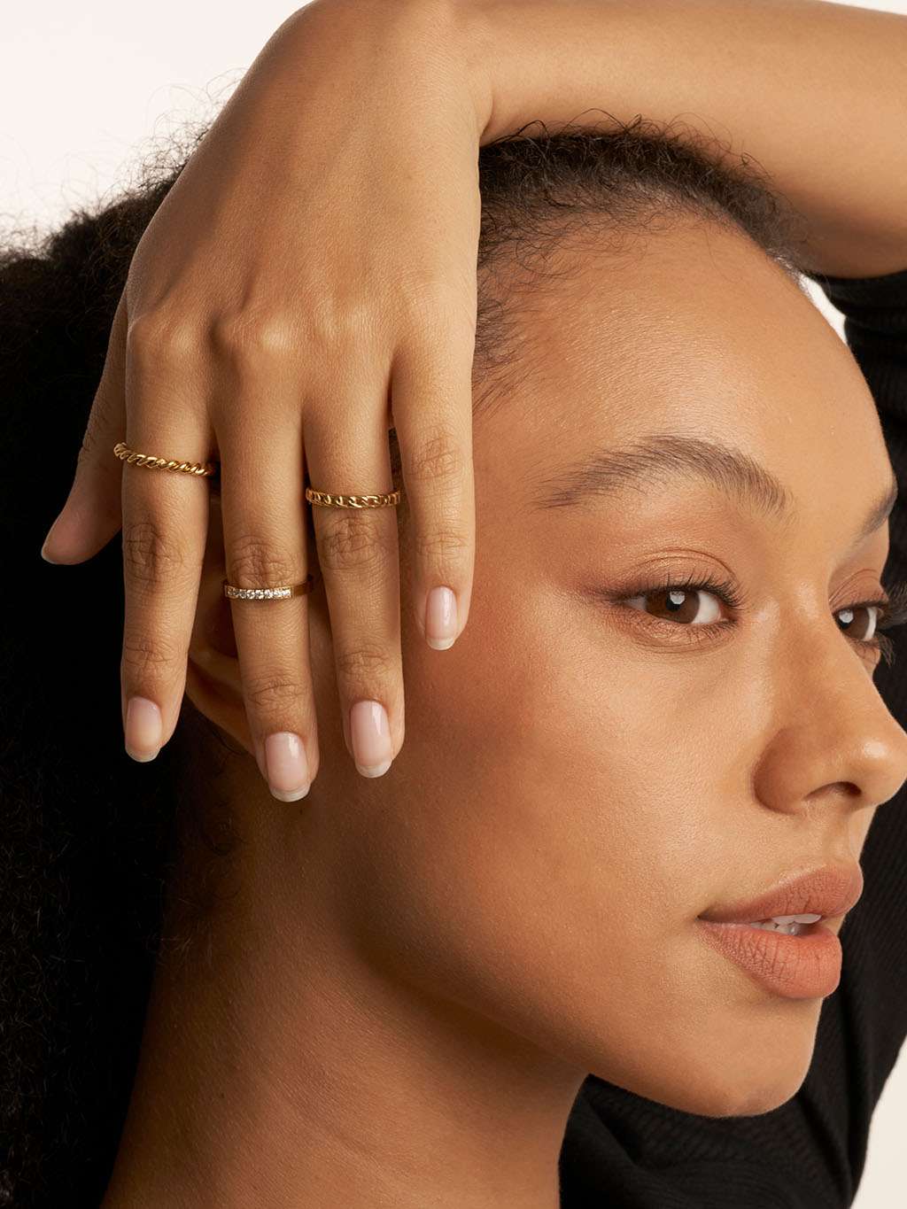 Curvy Ring Gold - Dorose | Wasserfester Schmuck, 18K vergoldet
