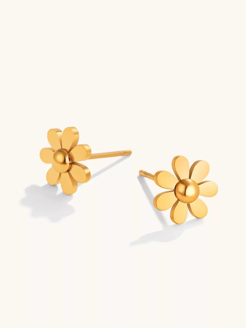 Daisy Ohrstecker Gold - Dorose | Wasserfester Schmuck, 18K vergoldet