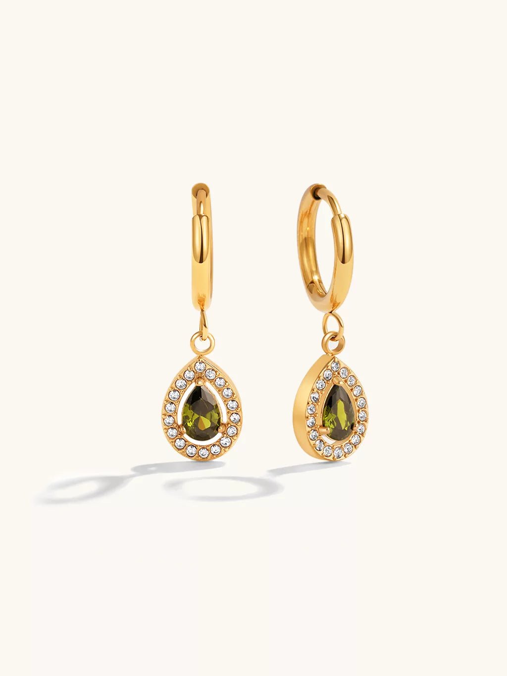 Dazzling Grace Ohrringe Gold 10mm - Dorose | Wasserfester Schmuck, 18K vergoldet