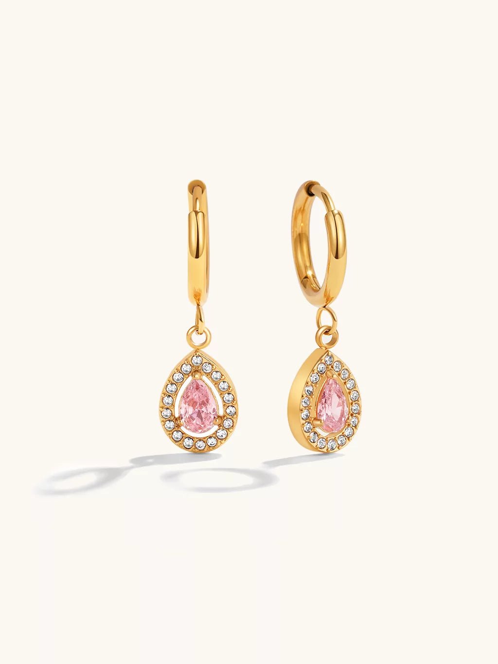 Dazzling Grace Ohrringe Gold 10mm - Dorose | Wasserfester Schmuck, 18K vergoldet